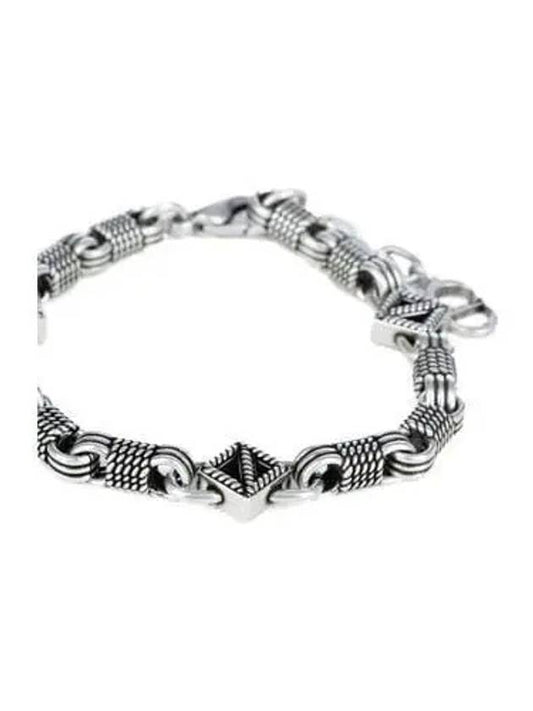 Men s CD Diamond Buffalo Bracelet Antique Silver B2170HOMMT - DIOR - BALAAN 2