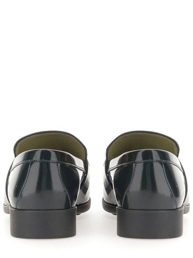 Leather Loafers Dark Green - BOTTEGA VENETA - BALAAN 4