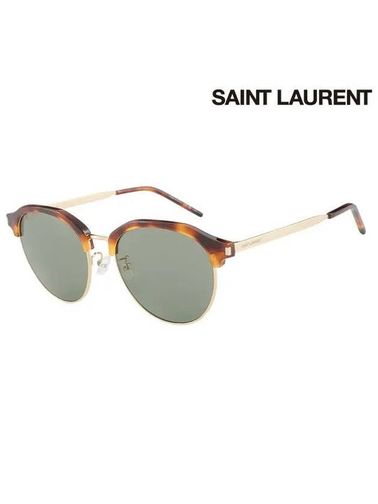 Sunglasses SL508F 003 Gold Frame Acetate Men Women - SAINT LAURENT - BALAAN 2