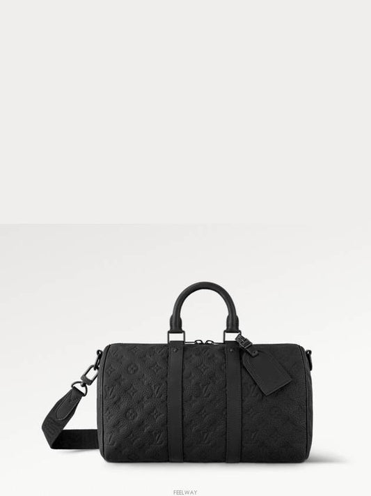 Keepall Bandouliere 35 Duffel Bag Black - LOUIS VUITTON - BALAAN 2