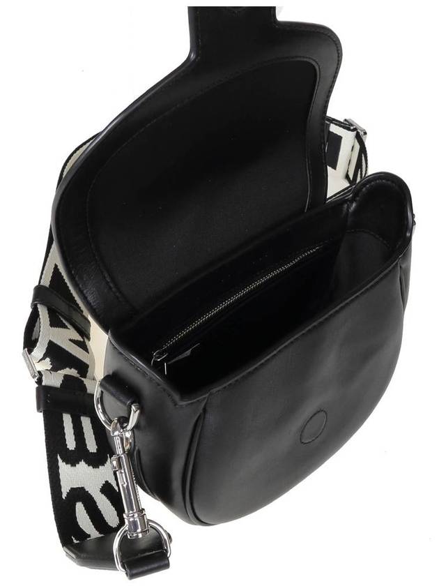 The J Marc Logo Strap Small Saddle Cross Bag Black - MARC JACOBS - BALAAN 5