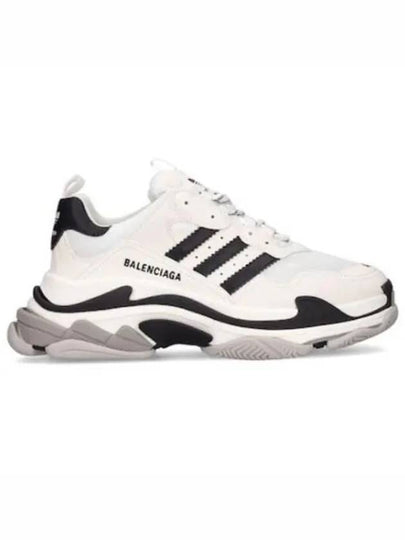 Adidas collab Triple S Sneakers Black White - BALENCIAGA - BALAAN 2