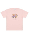 Surfing Foxes Short Sleeve T-shirt Milkshake - MAISON KITSUNE - BALAAN 2