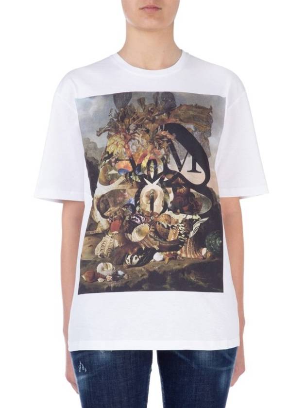 11th Anniversary Oversized Logo T Shirt 558751 QMZ04 0900 - ALEXANDER MCQUEEN - BALAAN 1