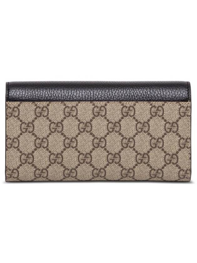 GG Marmont Continental Leather Long Wallet Black - GUCCI - BALAAN 4