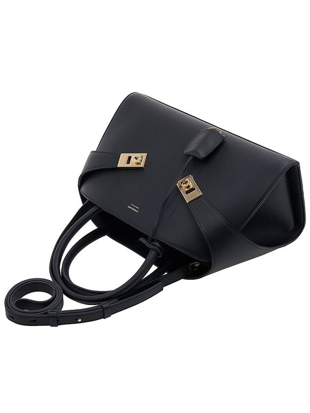 Hug Small Tote Bag Black - SALVATORE FERRAGAMO - BALAAN 5