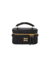 Logo Matelasse Nappa Leather Tote Bag Black - MIU MIU - BALAAN 2