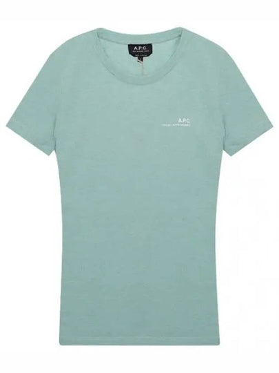 Women's Small Logo Short Sleeve T-Shirt Light Blue - A.P.C. - BALAAN 2