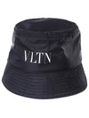 VLTN Logo Bucket Hat Black - VALENTINO - BALAAN 3