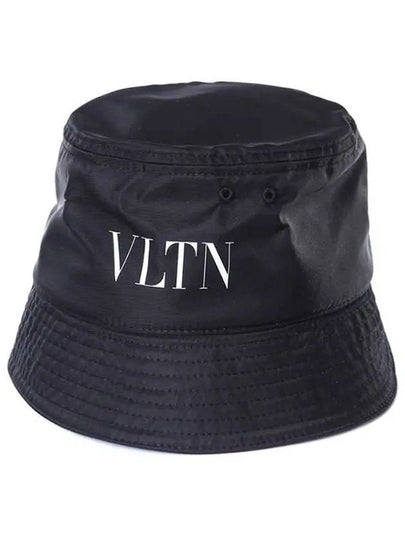 VLTN Logo Bucket Hat Black - VALENTINO - BALAAN 2