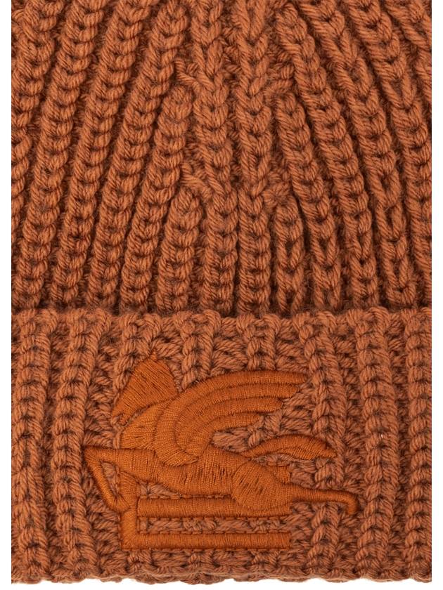 23 fw Beige Wool Logo Beanie Hat 1D0089246800 B0480477328 - ETRO - BALAAN 5