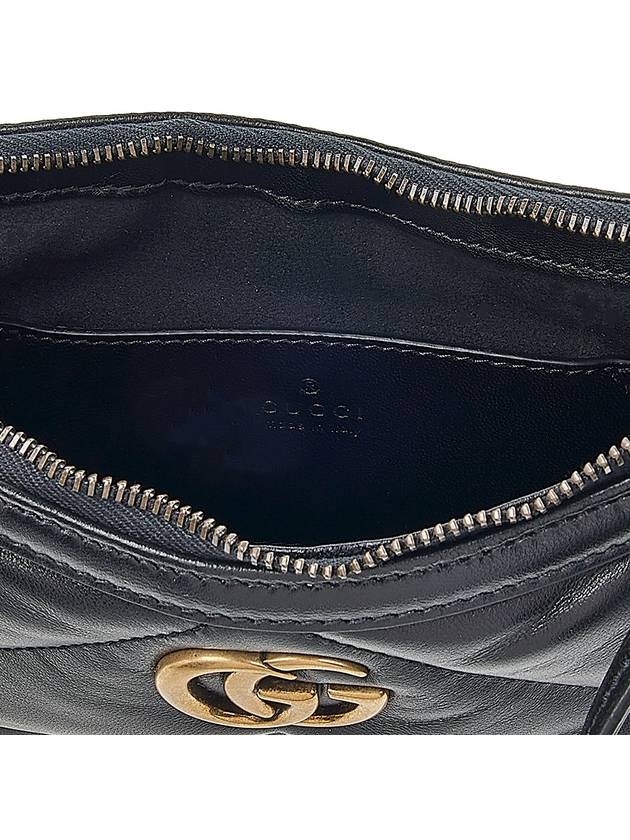 Marmont Small Leather Shoulder Bag Black - GUCCI - BALAAN 10