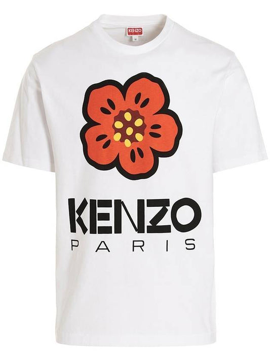 Boke Flower Short Sleeve T-Shirt White - KENZO - BALAAN 1