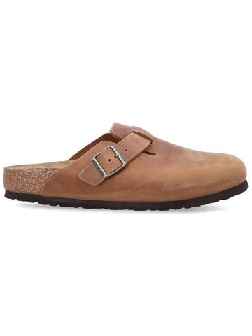 Boston Oiled Leather Mule Cognac - BIRKENSTOCK - BALAAN 1