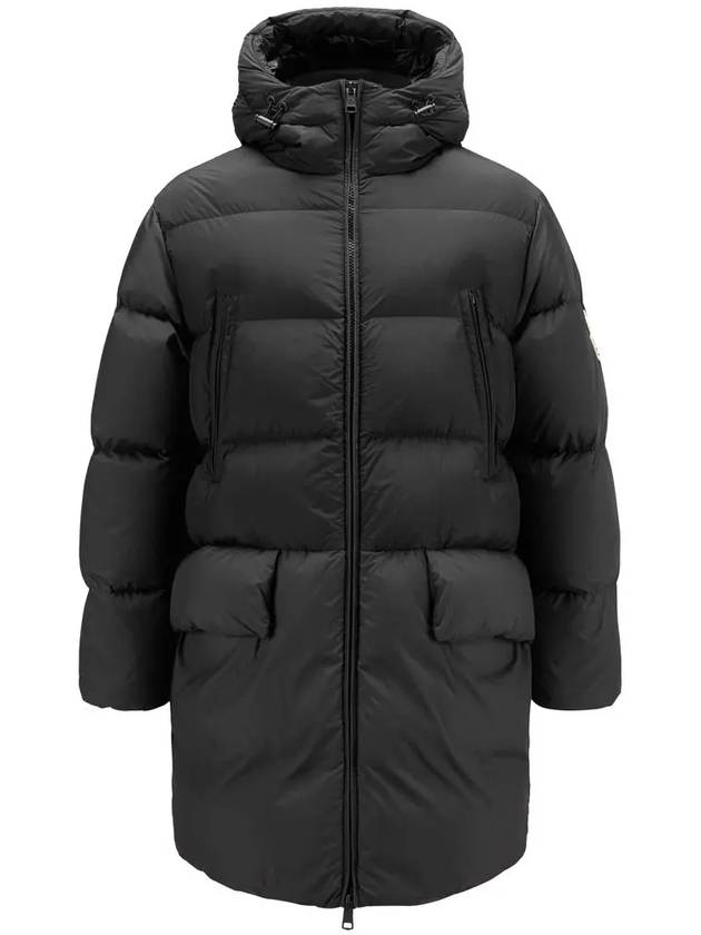 Bosona Logo Patch Long Down Padding Black - MONCLER - BALAAN 2