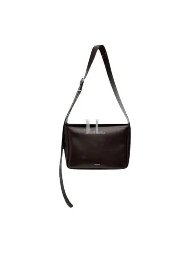 Flap Small Leather Shoulder Bag Brown - JIL SANDER - BALAAN 2