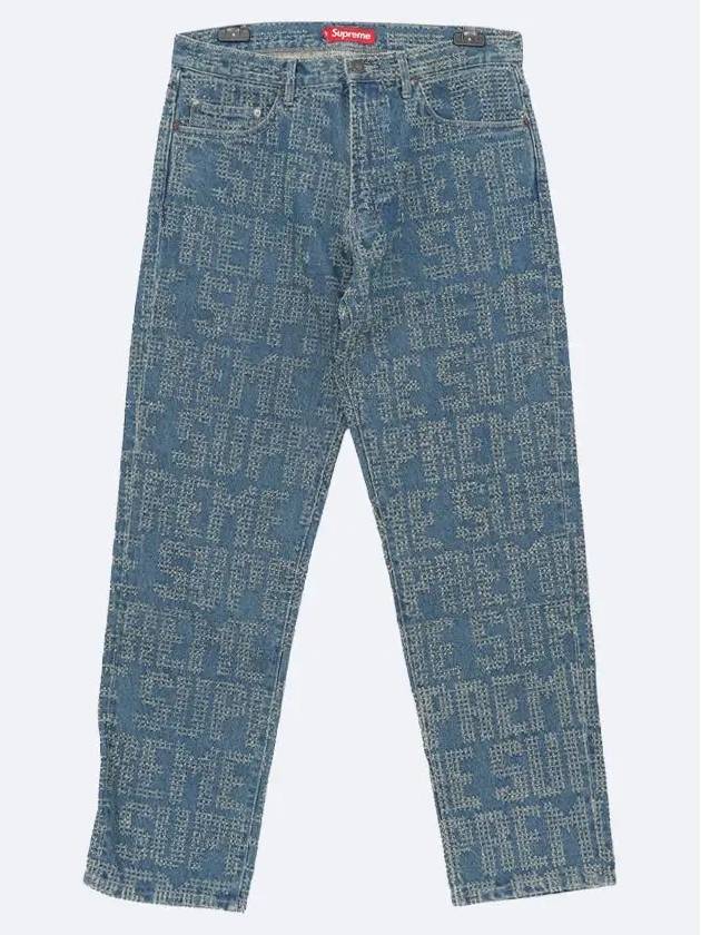 P54 BLUE wool over denim pants - SUPREME - BALAAN 1