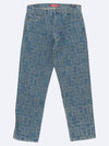 All over needle punch regular denim men s pants FW23P54 BLUE - SUPREME - BALAAN 3