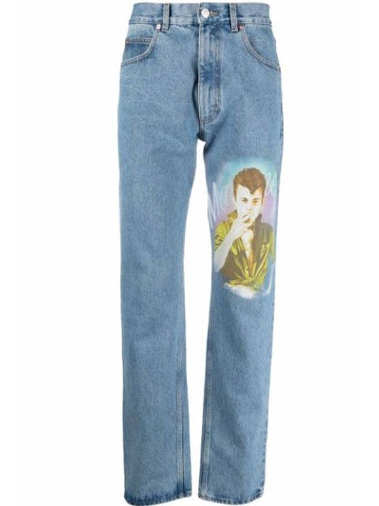 Men's Smoking Boy Straight Jeans Blue MR204D - MARTINE ROSE - BALAAN 1