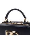 DG Logo Plaque Studded Shoulder Bag Black - DOLCE&GABBANA - BALAAN 8