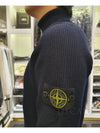 Logo Patch Wool Knit Turtleneck Marine Blue - STONE ISLAND - BALAAN 5