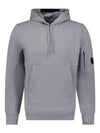 Men's Diagonal Raised Fleece Hoodie Grey - CP COMPANY - BALAAN 2