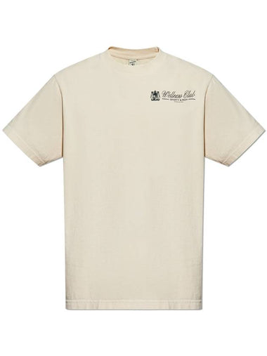 Sporty & Rich Cotton T-shirt, Unisex, Cream - SPORTY & RICH - BALAAN 1