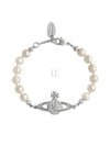 Mini Bas Relief Pearl Bracelet Silver - VIVIENNE WESTWOOD - BALAAN 2