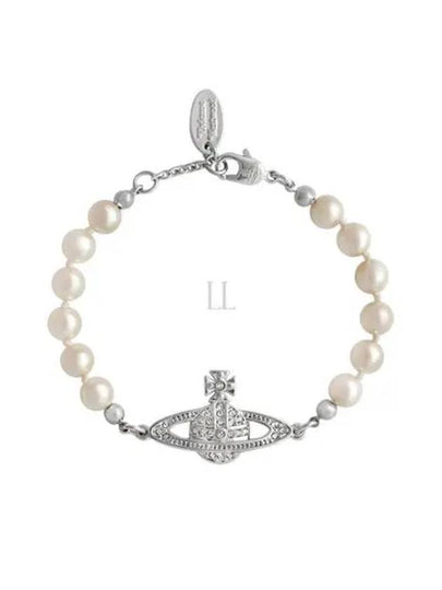 Mini Bas Relief Pearl Bracelet Silver - VIVIENNE WESTWOOD - BALAAN 2