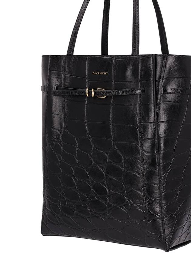 VOYOU MEDIUM CROCODILE LEATHER TOTE BAG - GIVENCHY - BALAAN 3