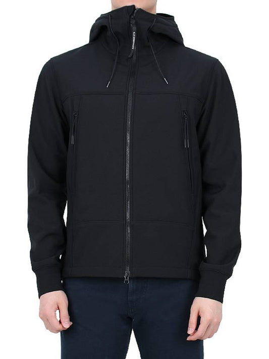 Men's Shell R Drawstring Goggle Hooded Jacket Black - CP COMPANY - BALAAN 2