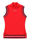 High Neck Sleeveless T-Shirt OF9822LARED - ONOFF - BALAAN 1