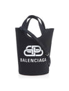 Logo Wave Bucket Tote Bag Black - BALENCIAGA - BALAAN 1