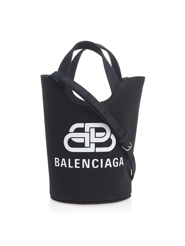 Logo Wave Bucket Tote Bag Black - BALENCIAGA - BALAAN 1