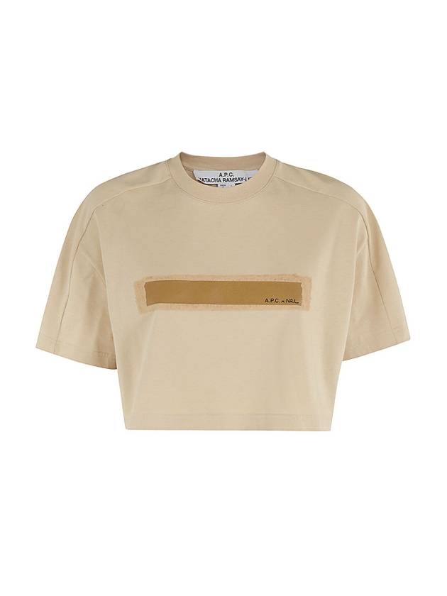 Sandre Short Sleeve T-Shirt Beige - A.P.C. - BALAAN 1