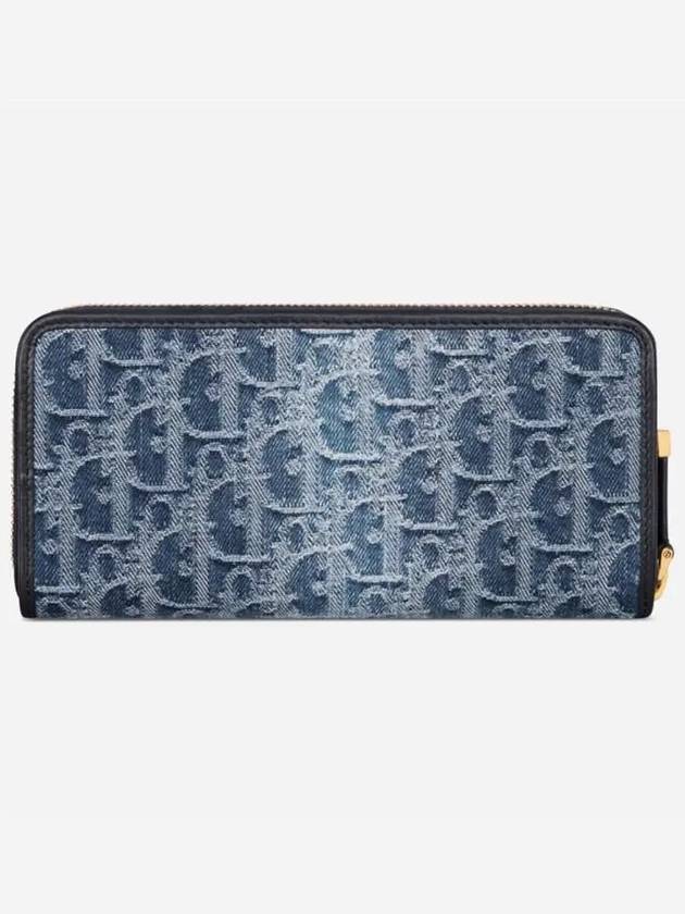 Denim oblique jacquard long wallet S2094UDCEM49E - DIOR - BALAAN 3