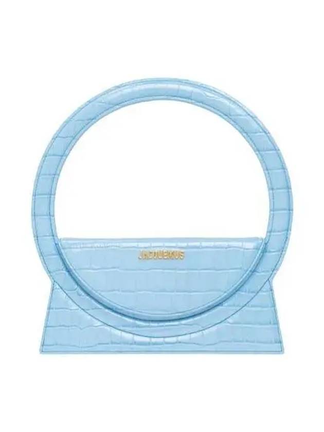 Jacquemus Le Sac Rond shoulder bag light blue 221BA015 3101 - JACQUEMUS - BALAAN 1