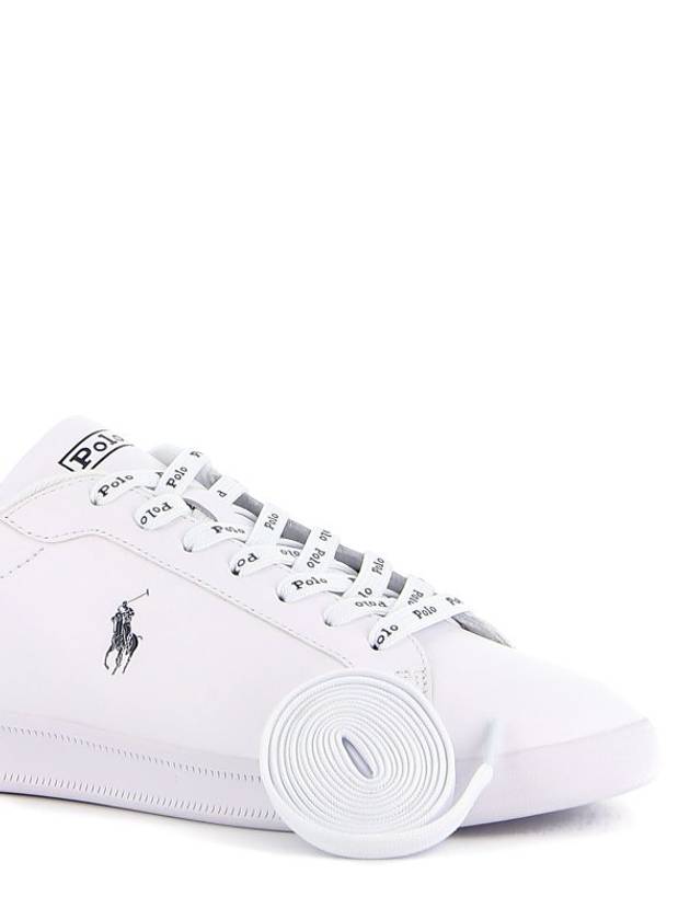 Logo Leather Low Top Sneakers Navy Tab White - POLO RALPH LAUREN - BALAAN 6