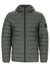 Loom Woven Chambers R Nylon Down TC Light Hoodie Down Jacket Green - STONE ISLAND - BALAAN 2