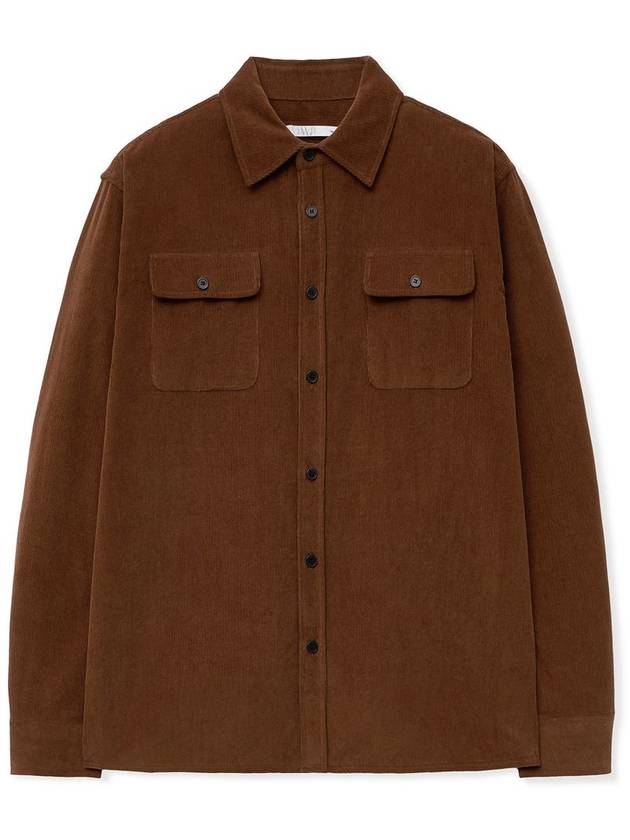 Wardrobe Corduroy Work Shirt COGNAC - WEST GRAND BOULEVARD - BALAAN 2