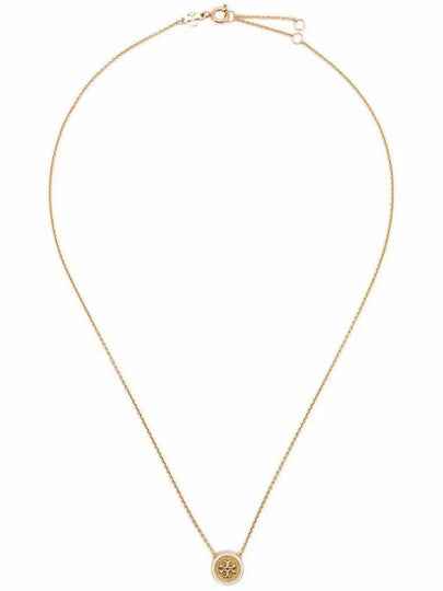 Kira Guilloche Pendant Necklace Gold - TORY BURCH - BALAAN 2