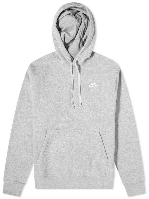 NSW Club Fleece Hoodie Grey - NIKE - BALAAN 1