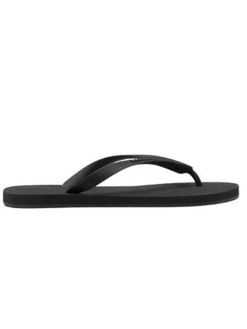 Men's Logo Monogram Flip Flops Black - VETEMENTS - BALAAN 1