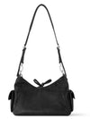 Carry All Cargo Lambskin Shoulder Bag Black - LOUIS VUITTON - BALAAN 3