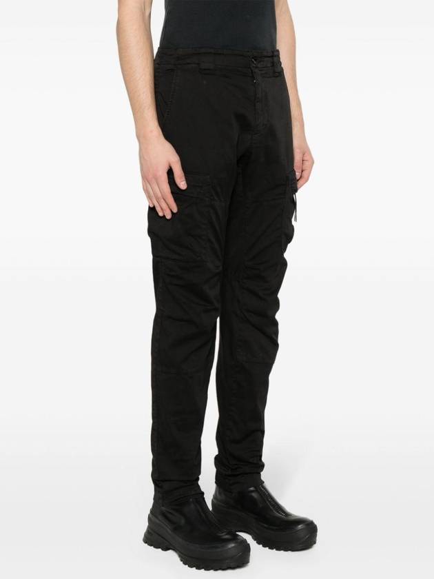 Lens Detail Cargo Straight Pants Black - CP COMPANY - BALAAN 4