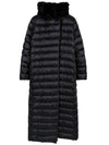 Black Noveci Reversible Hooded Down Jacket NOVECI 003 - MAX MARA - BALAAN 5