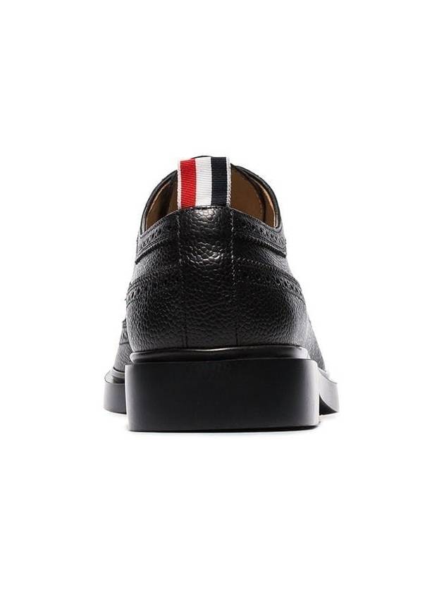 Men's Classic Long Wing Brogue Lace Up Brogue Shoes Black - THOM BROWNE - BALAAN 7