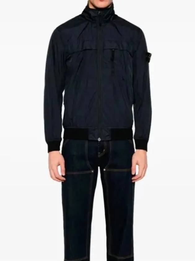 Garment Dyed Crinkle Reps R-Nylon Jacket Blue - STONE ISLAND - BALAAN 6