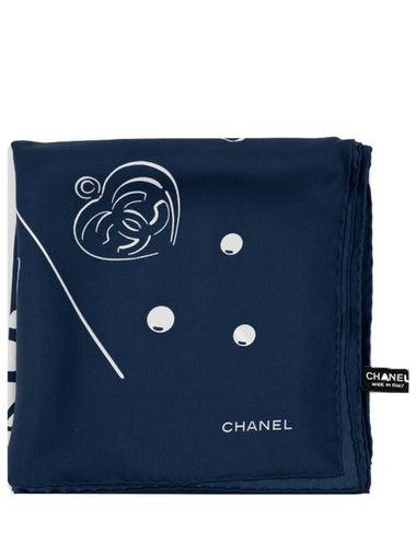 women square silk scarf - CHANEL - BALAAN 1