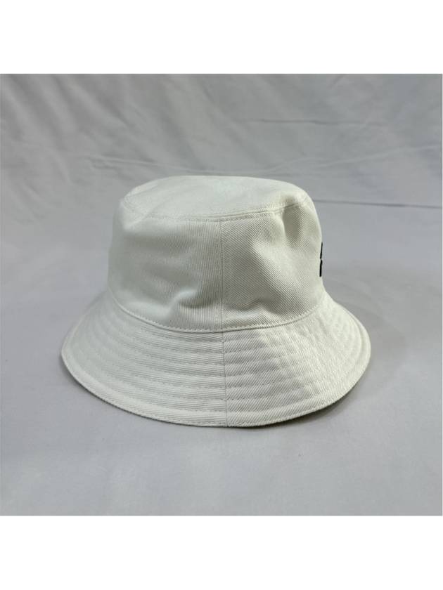 M Miumiu Fisherman Drill Logo Cotton Bucket Hat Hewite - MIU MIU - BALAAN 6